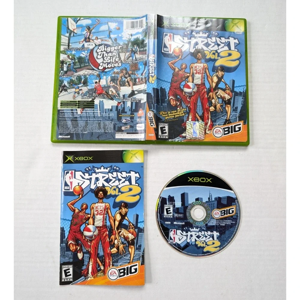 NBA Street Vol 2 Original Release Complete Microsoft Xbox 2003 CIB Tested EA